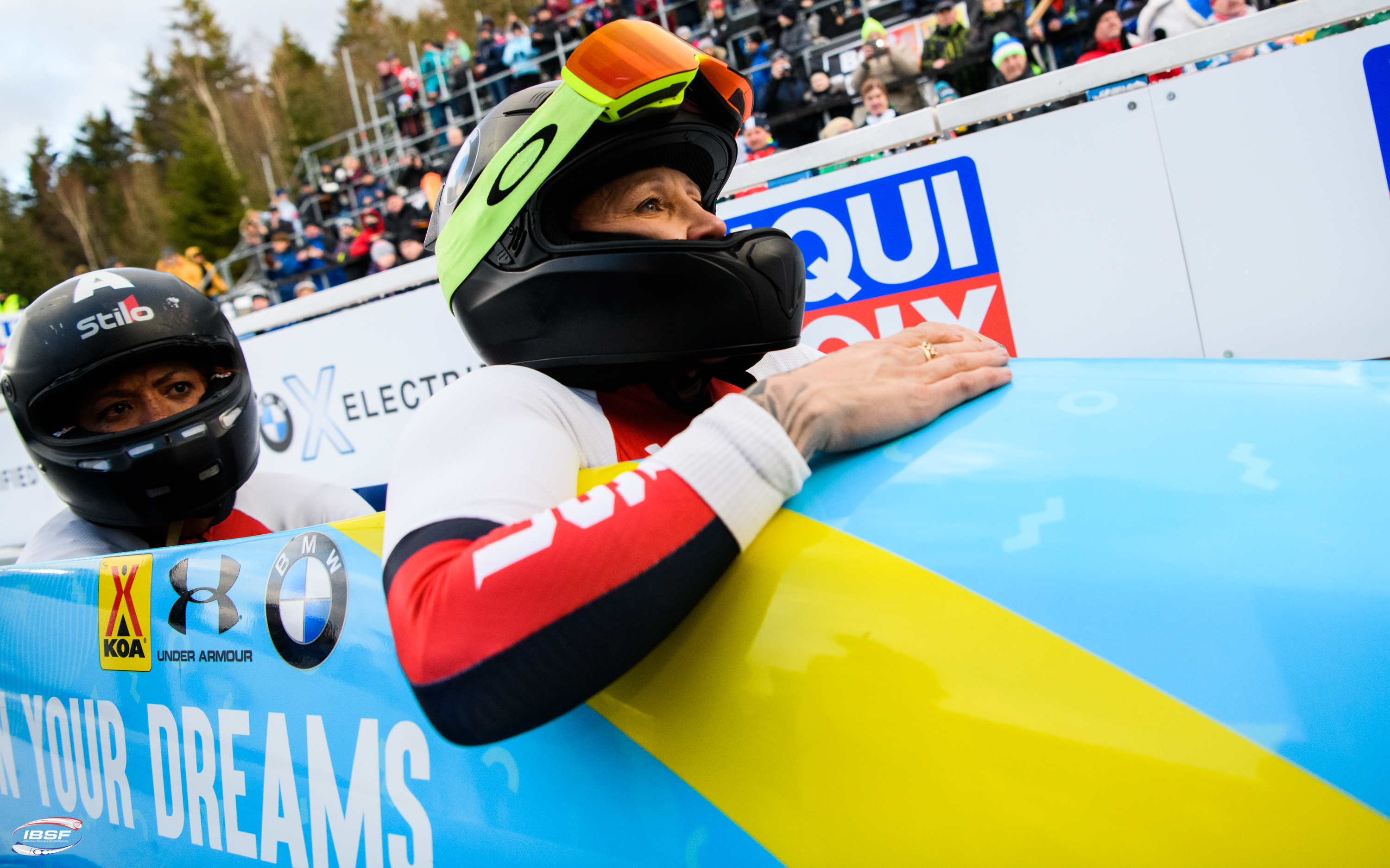 Hamprīsas ekipāžai uzvara bobslejā sievietēm Altenbergā