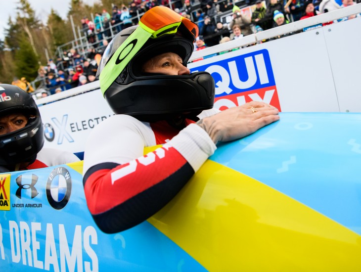 Hamprīsas ekipāžai uzvara bobslejā sievietēm Altenbergā