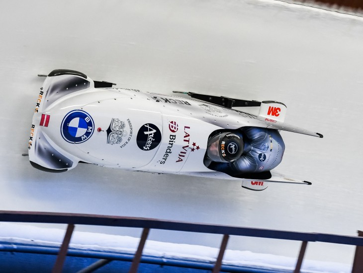 Svētdien Vinterbergā Dāvja Kaufmaņa ekipāžai trešā vieta Eiropas kausa posmā, visi latvieši startā ātrāki par bijušo Eiropas čempionu 100 m sprintā