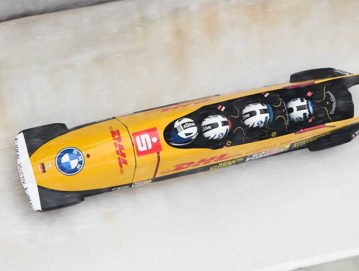 Vācija atkal dominē bobslejā, Frīdriham kartējā uzvara