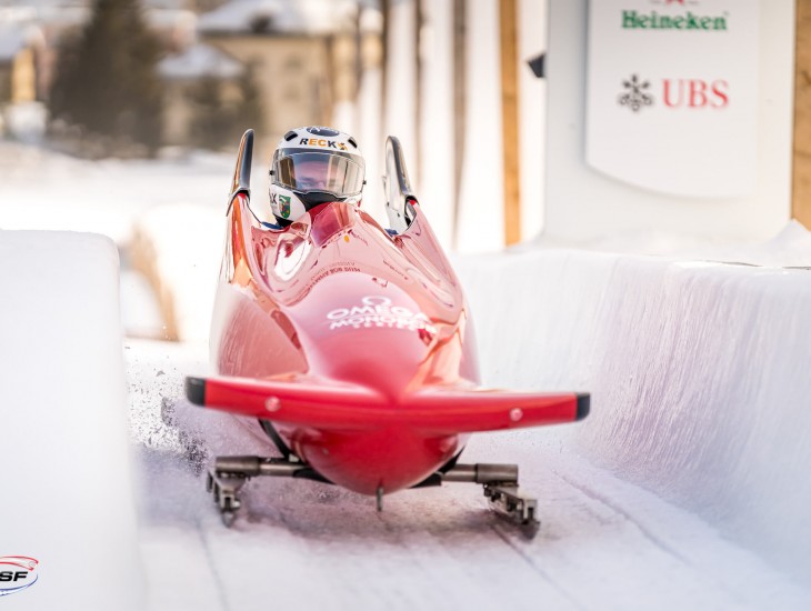 Parabobslejā Klots izcīna septīto vietu PK posmā Sanktmoricā