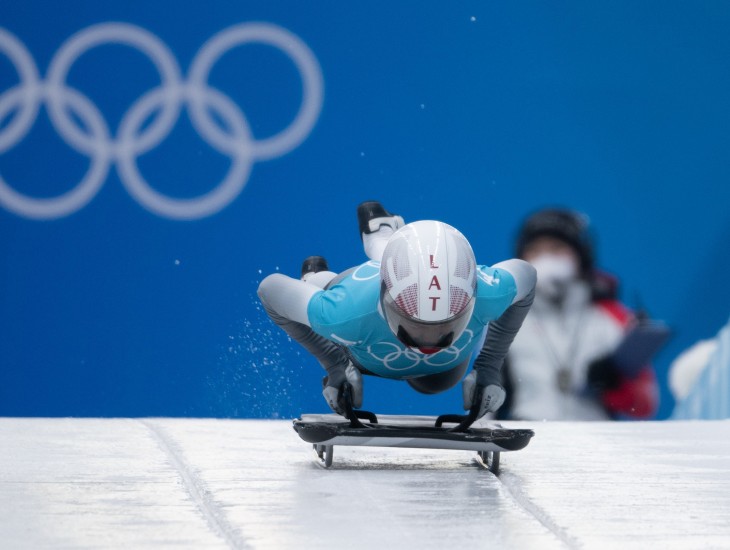 Skeletoniste Endija Tērauda pēc pirmās dienas 20.vietā