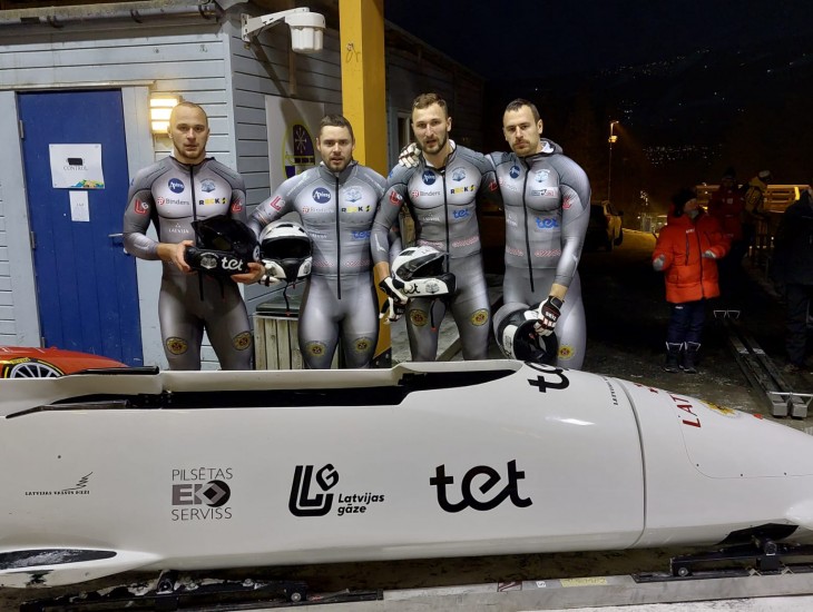 Cipuļa četrinieks izcīna vēl vienu medaļu Altenbergā notiekošajā EK posmā