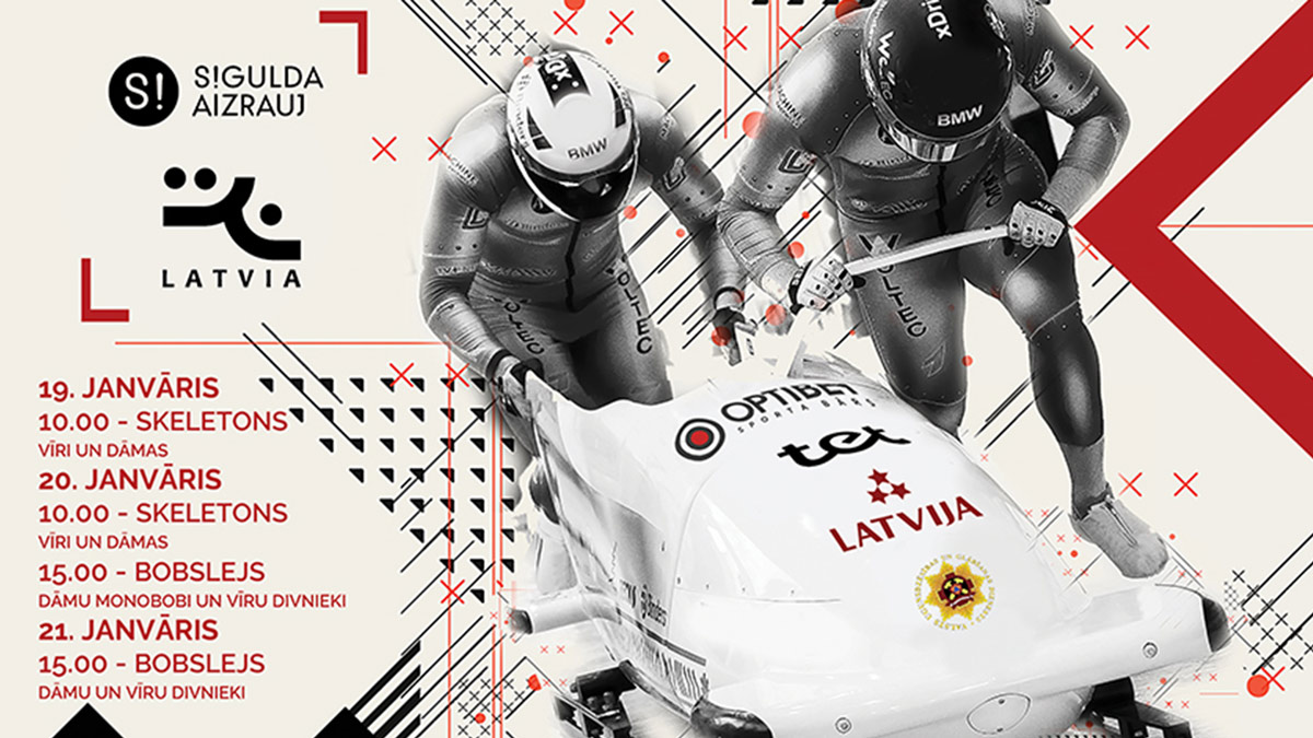 Šomēnes Siguldā notiks Eiropas kausa posms bobslejā un skeletonā