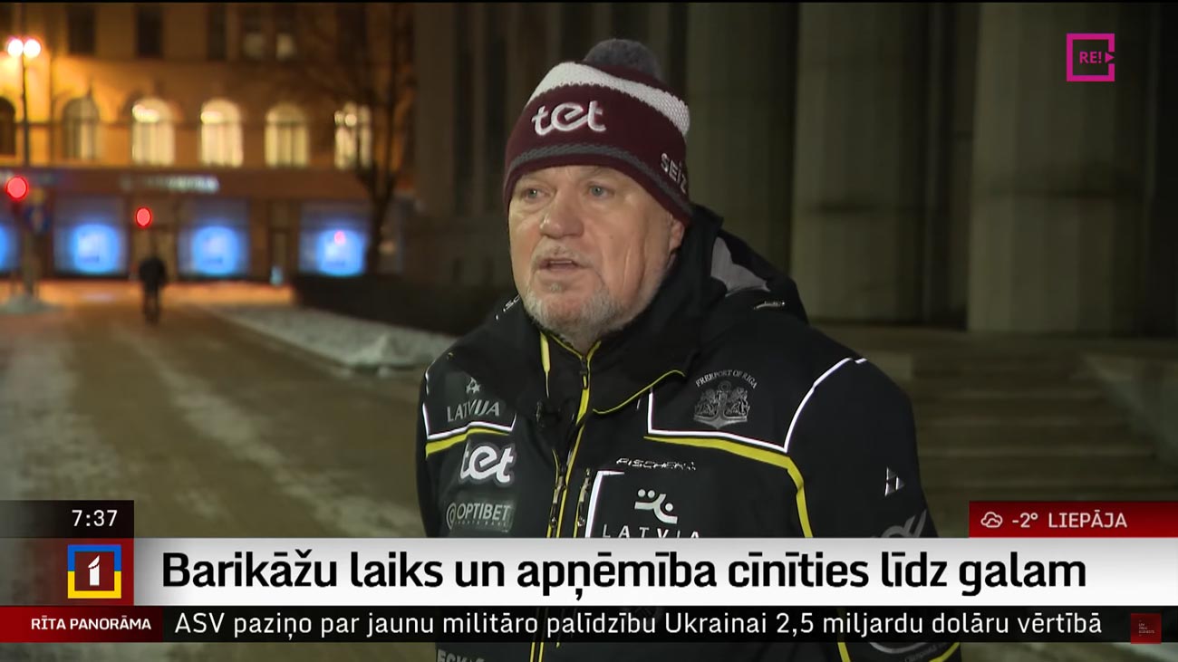 Sportistu klātbūtne barikādēs nostiprināja ticību un pārliecību klātesošajos