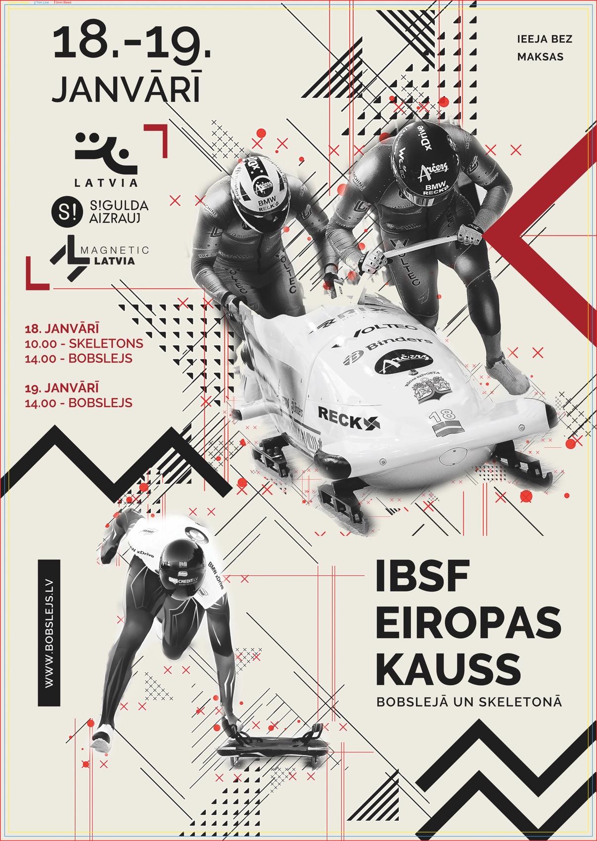 Eiropas kausa izcīņa Siguldā - 18. un 19. janvārī