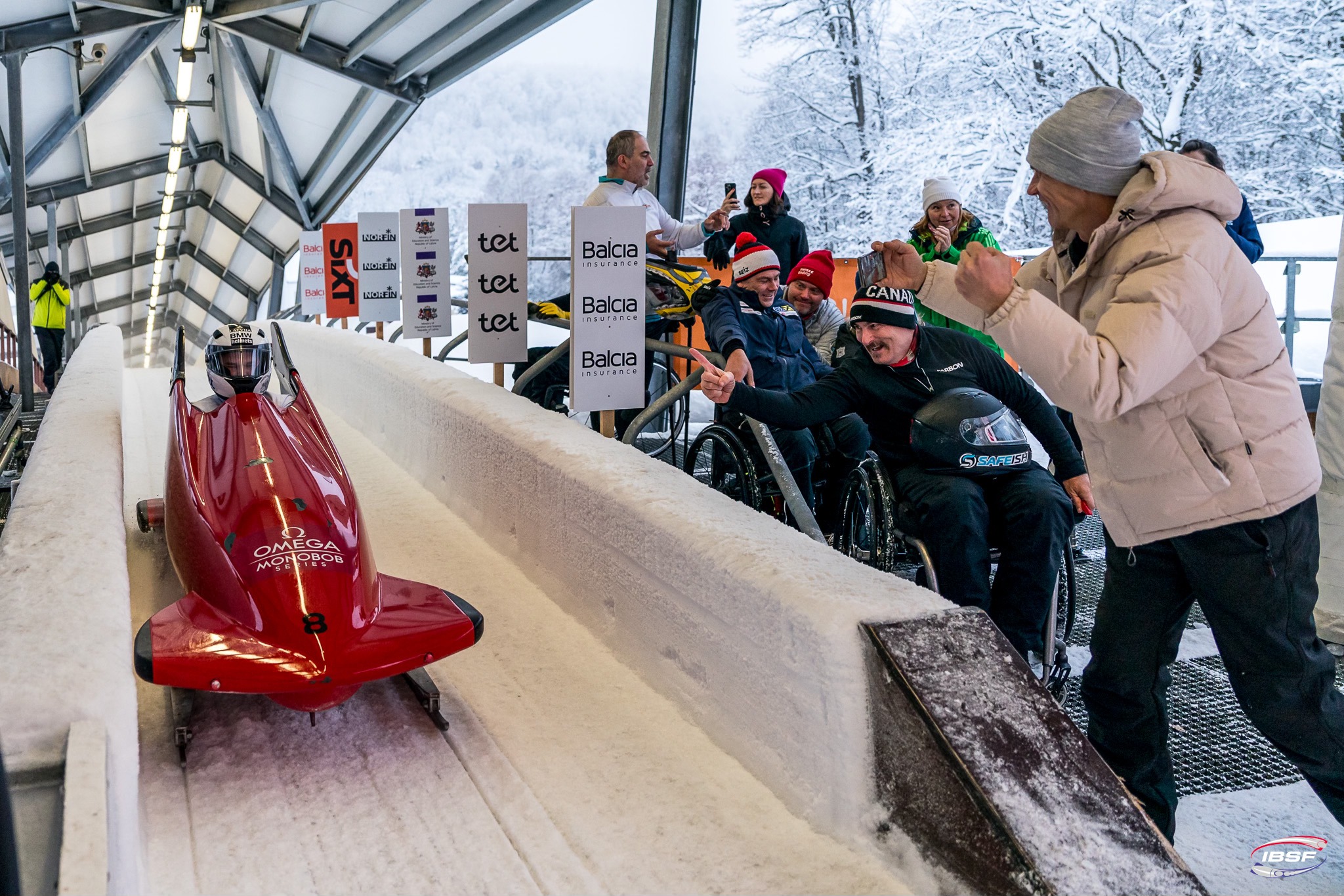 Parabobslejists Klots otro dienu pēc kārtas izcīna uzvaru Siguldas posmā
