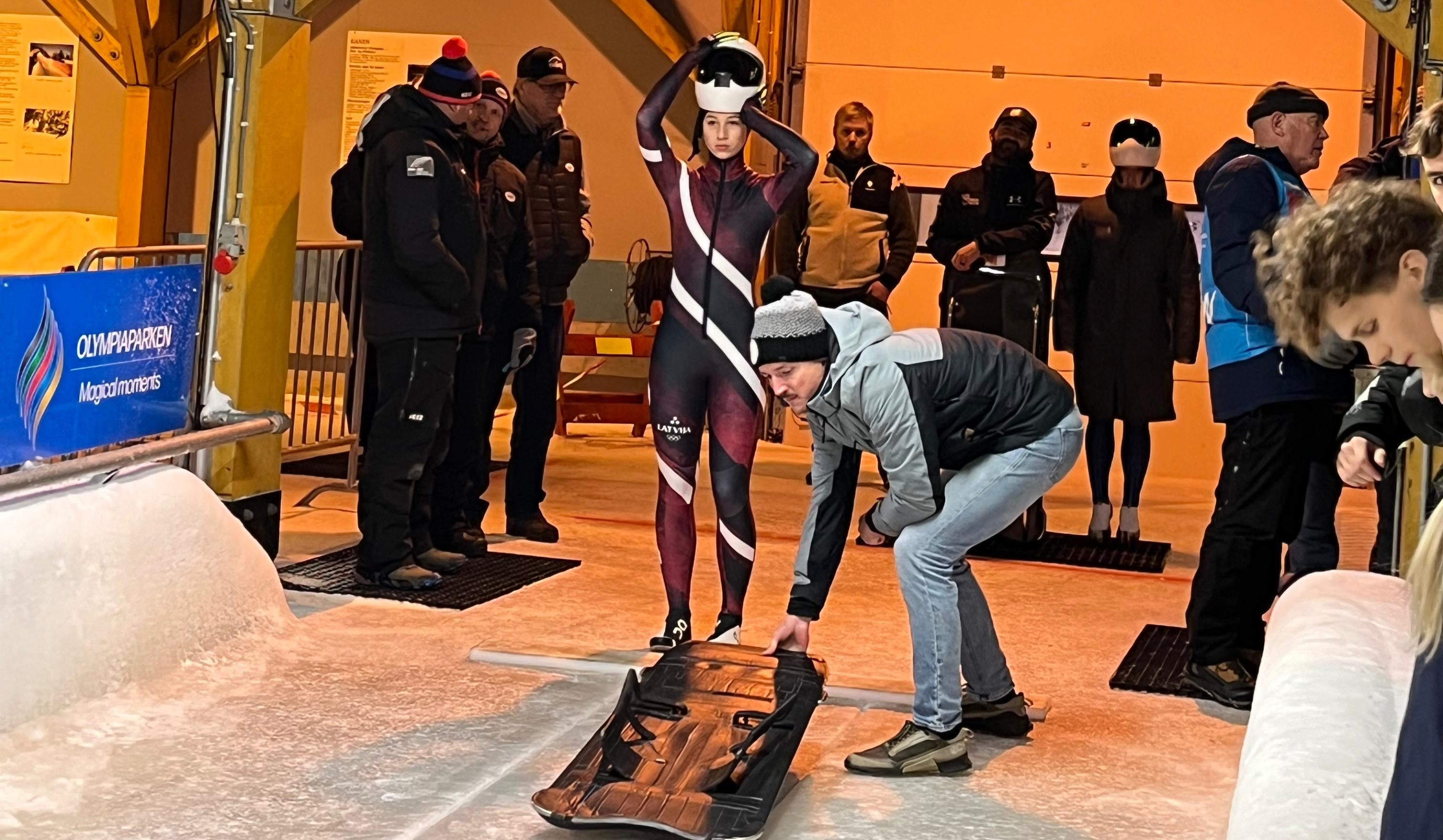 Skeletoniste Marta Andžāne otro dienu pēc kārtas izcīna medaļu Eiropas kausa posmā Lilehammerē