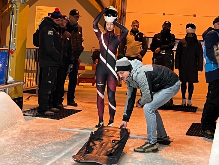 Skeletoniste Marta Andžāne otro dienu pēc kārtas izcīna medaļu Eiropas kausa posmā Lilehammerē