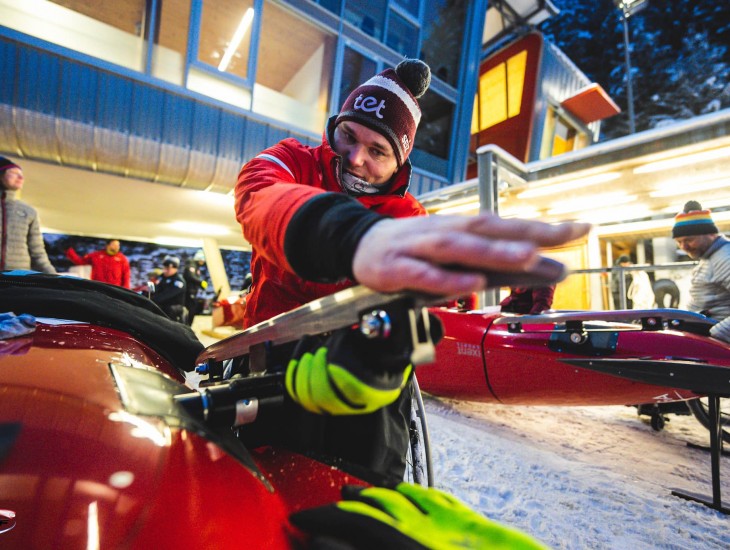 Parabobslejists Klots gatavojas startam PK sacensībās Lilehammerē