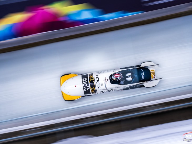 Grantiņa / Ungura ekipāžai labs panākums Eiropas kausa posmā - 5.vieta