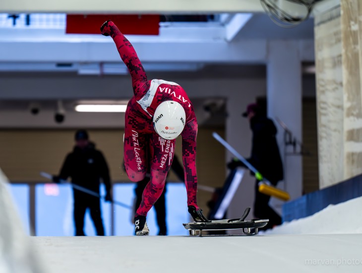 Valdovskis ceturtais, Indriksons piektais Eiropas kausa posmā skeletonā